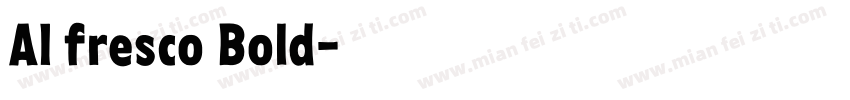 AI fresco Bold字体转换